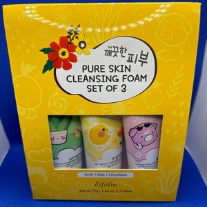 🍀 esfolio 🍀 Pure Skin Cleansing Form Collagen Aloe Egg Korea Gift Set 🍀25